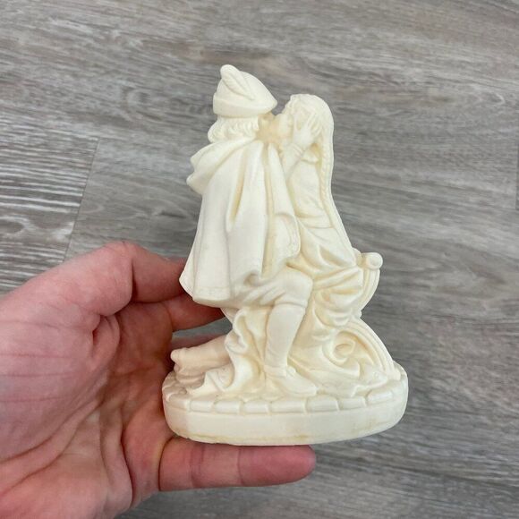 Romeo & Juliet Giulietta E Romeo Signed Lucchesi Faro Alabaster Sculpture Italy - Picture 3 of 10